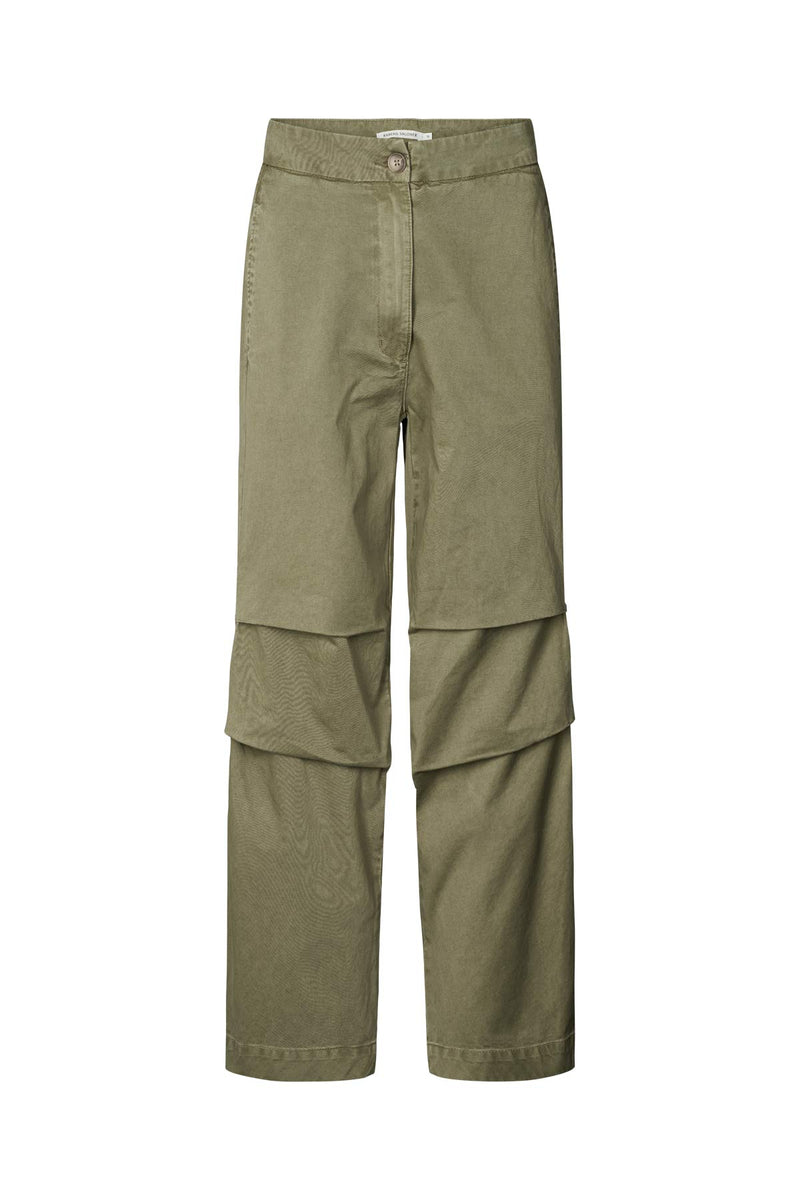 Alphas - Canvas light pants I Burnt olive Burnt olive XS 2 - Rabens Saloner - DK