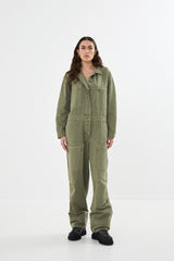 Jozette - Canvas light jumpsuit I Burnt olive    2 - Rabens Saloner - DK