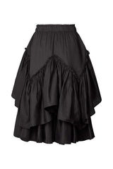 Sharmaine - Multi layer skirt I Black 2 - Rabens Saloner - DK