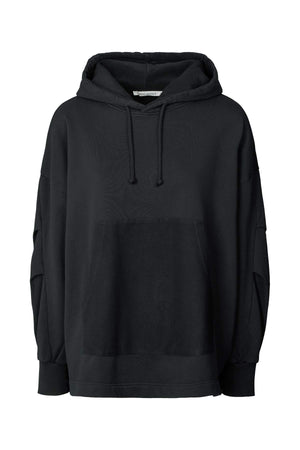 Sevilla - Loop back hoodie I Caviar Black    1 - Rabens Saloner - DK