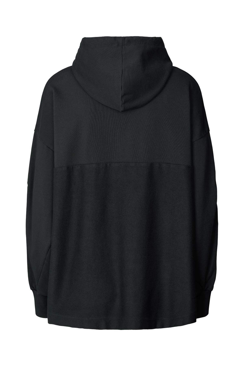 Sevilla - Loop back hoodie I Caviar Black    2 - Rabens Saloner - DK