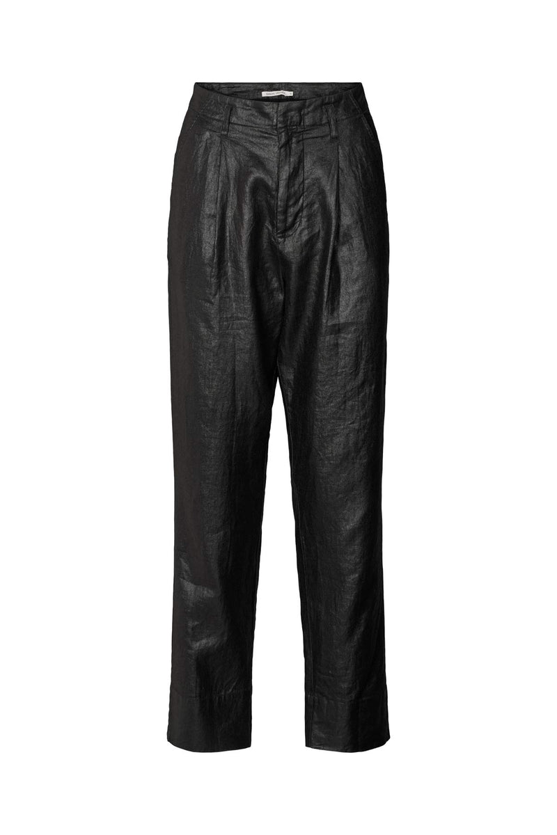 Raina - Glazed pleat pants I Black Black XS 2 - Rabens Saloner - DK