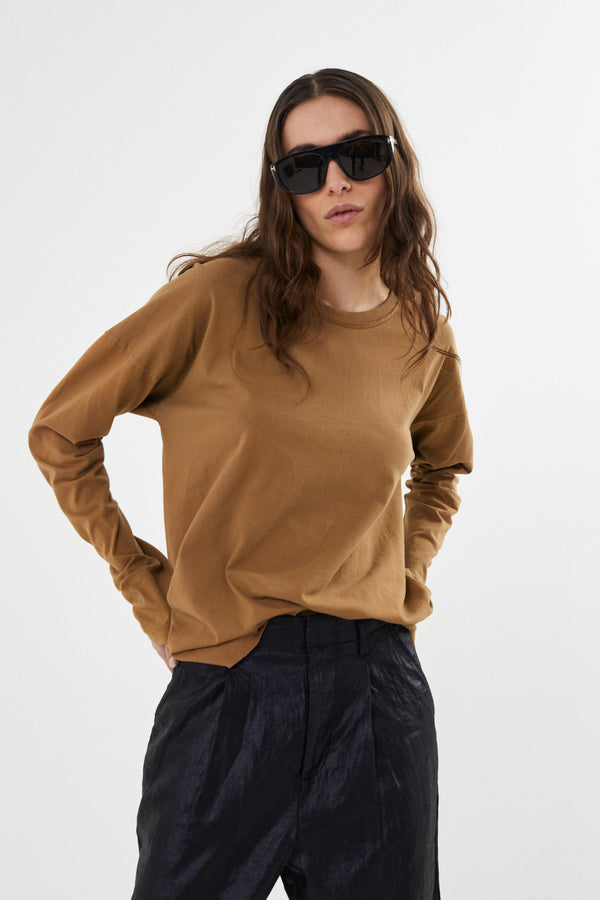 Lumiere - Vintage jersey long sleeve tee I Hazelnut    1 - Rabens Saloner - DK