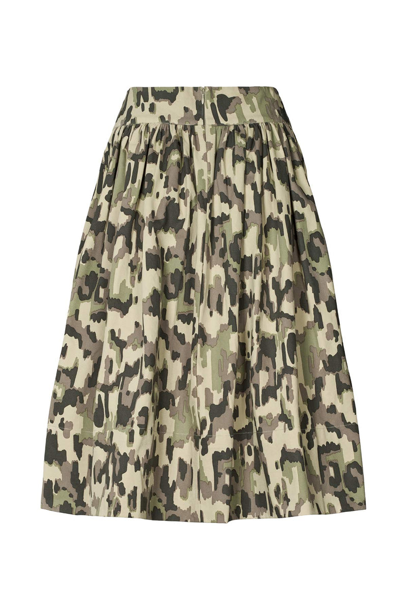 Silke - Cyber drill full skirt I Olive combo    5 - Rabens Saloner - DK