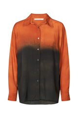 Rosali - Graffiti mens shirt I Burnt orange black combo Burnt orange black combo XS 3 - Rabens Saloner - DK