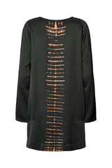 Lupitas - Spine long sleeve Aline dress I Black combo    4 - Rabens Saloner - DK