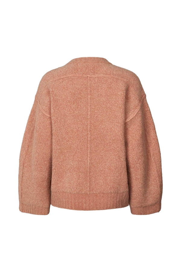 Sig - Sheep knit bomber jacket I Peachy 2 - Rabens Saloner - DK