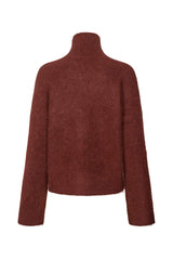 Hiam - Fluffy boxy sweater I Burgundy    2 - Rabens Saloner - DK