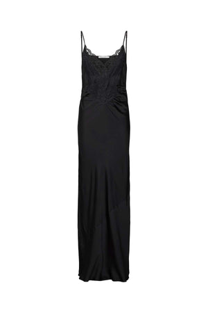 Antonella - Solid lacey string dress  I Black    1 - Rabens Saloner - DK