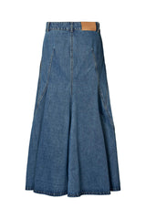 Henrike - Denim panelled skirt I Washed indigo    4 - Rabens Saloner - DK