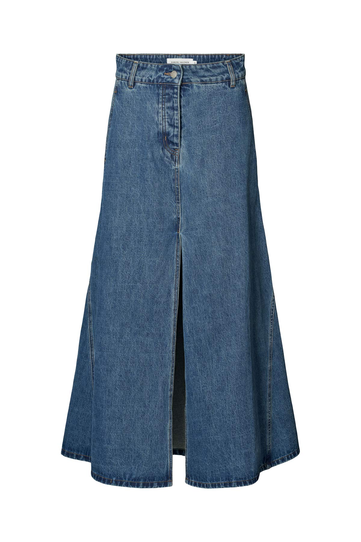 Henrike - Denim panelled skirt I Washed indigo Washed indigo XS 1 - Rabens Saloner - DK