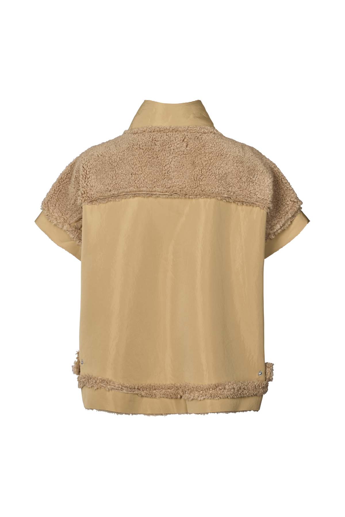 Tamys - Faux shearling tunic vest I Amber 5 - Rabens Saloner - DK