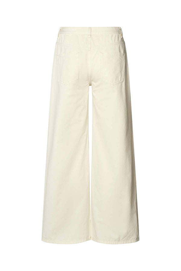 Ini - Canvas light pants  I Winter white    2 - Rabens Saloner - DK