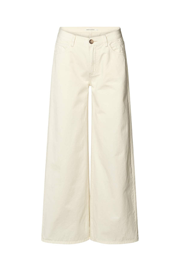 Ini - Canvas light pants  I Winter white Winter white XS  1 - Rabens Saloner - DK