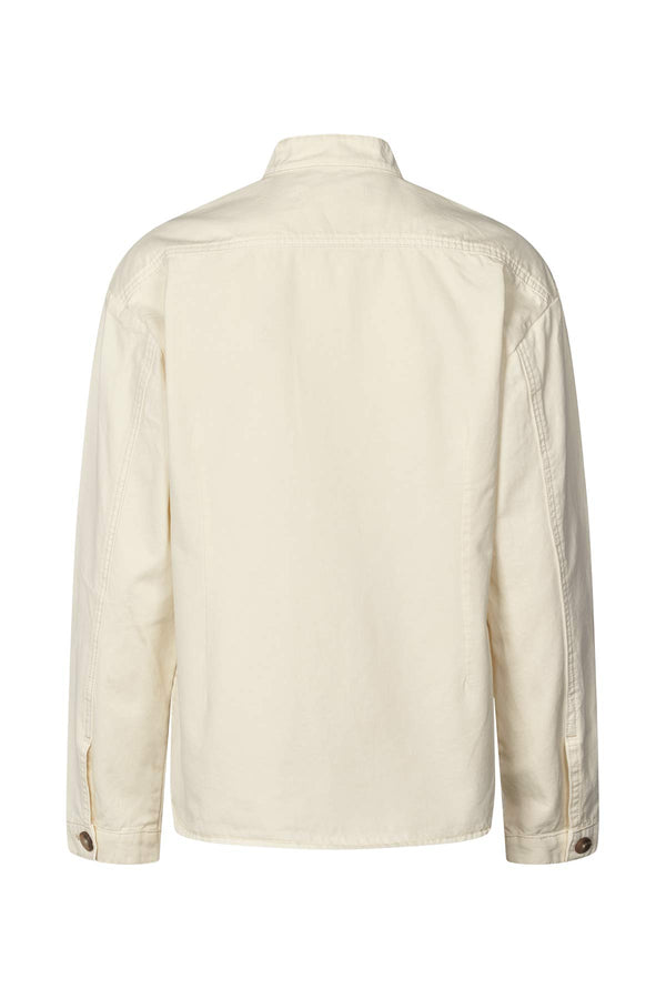 Jozephine - Canvas light shirt  I Winter white    2 - Rabens Saloner - DK