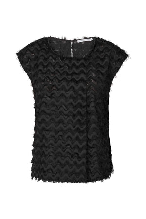 Sanga - Feathery top I Black Black XS 2 - Rabens Saloner - DK