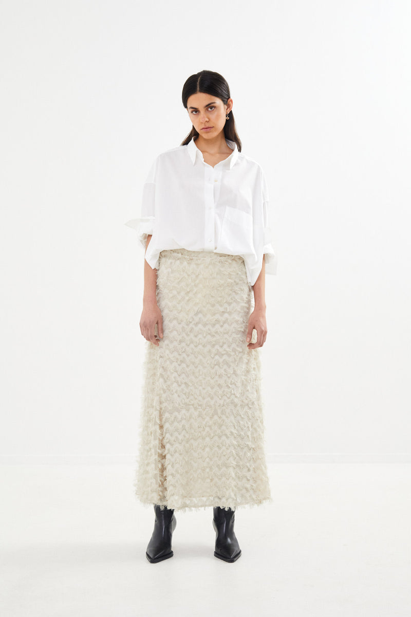 Selilja - Feathery skirt I Oyster    5 - Rabens Saloner - DK