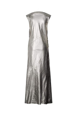 Jamal - Antique silver draped dress  I Antique silver    4 - Rabens Saloner - DK