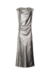 Jamal - Antique silver draped dress  I Antique silver Antique silver XS  3 - Rabens Saloner - DK