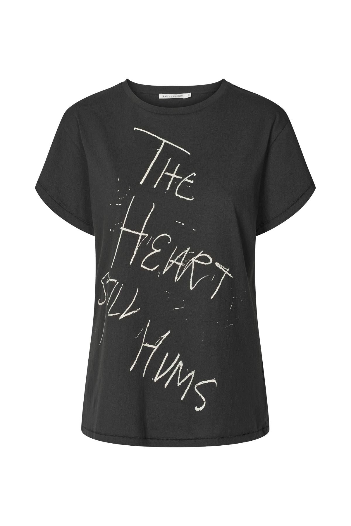Ambla - Heartbeat T shirt I Faded black Faded black XS 1 - Rabens Saloner - DK