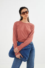 Jacka - Vintage jersey long sleeve top I Chalk    3 - Rabens Saloner - DK