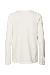 Jacka - Vintage jersey long sleeve top I Chalk    2 - Rabens Saloner - DK