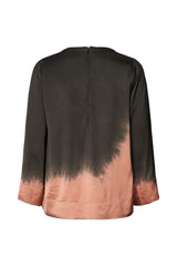 Herta - Coastal 3/4 sleeve top I Black peachy combo    3 - Rabens Saloner - DK