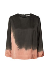 Herta - Coastal 3/4 sleeve top I Black peachy combo    2 - Rabens Saloner - DK