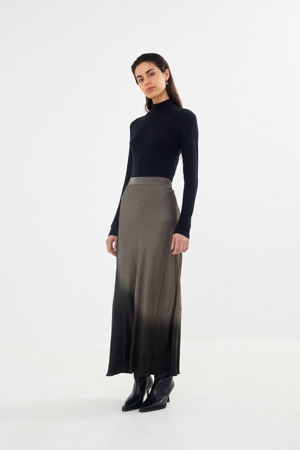 Ellery - Coastal bias slim skirt  I Asphalt black    1 - Rabens Saloner - DK