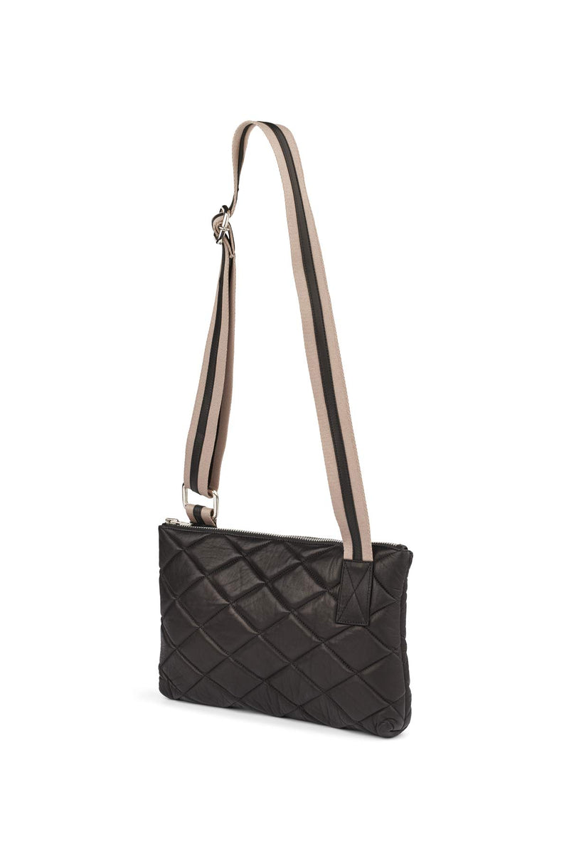 Siara - Quilted leather small bag  I Black    2 - Rabens Saloner - DK