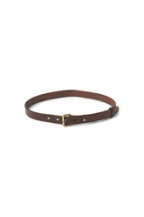 Adelka - Leather slim belt I Dark brown Dark brown 70 1 - Rabens Saloner - DK