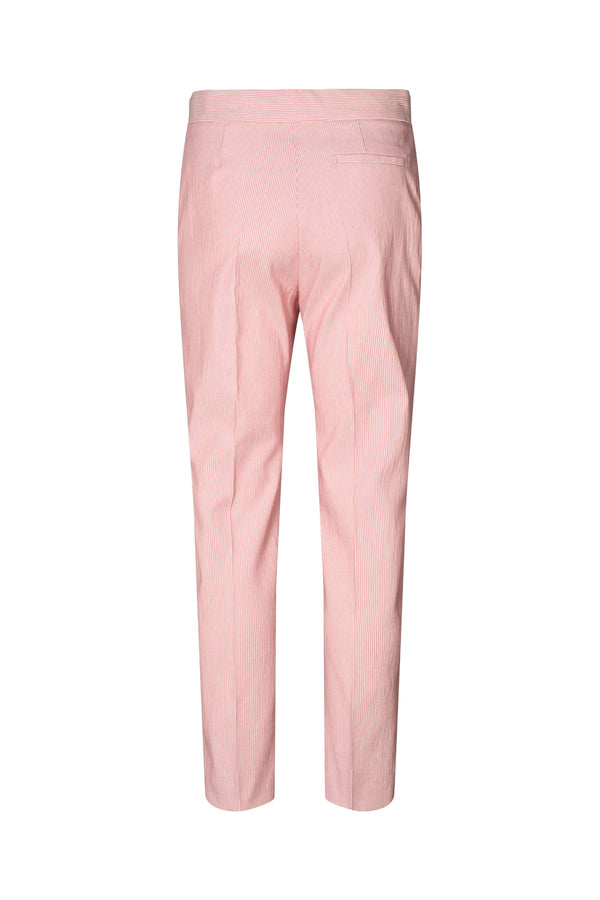 Adelle - Striped tailoring slim pants I Pink stripe 2 - Rabens Saloner - DK