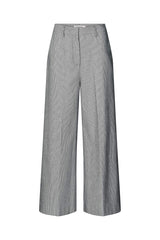 Zoe - Striped tailoring wide leg pants I Navy stripe Navy stripe XXS 1 - Rabens Saloner - DK