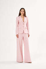 Zoe - Striped tailoring wide leg pants I Pink stripe 1 - Rabens Saloner - DK