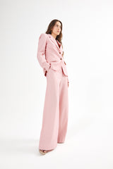 Helda - Striped tailoring jacket I Pink stripe 4 - Rabens Saloner - DK