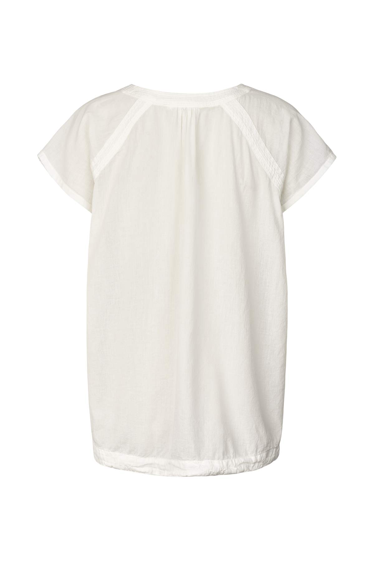 Dipsy - Cotton V-neck top I White 2 - Rabens Saloner - DK