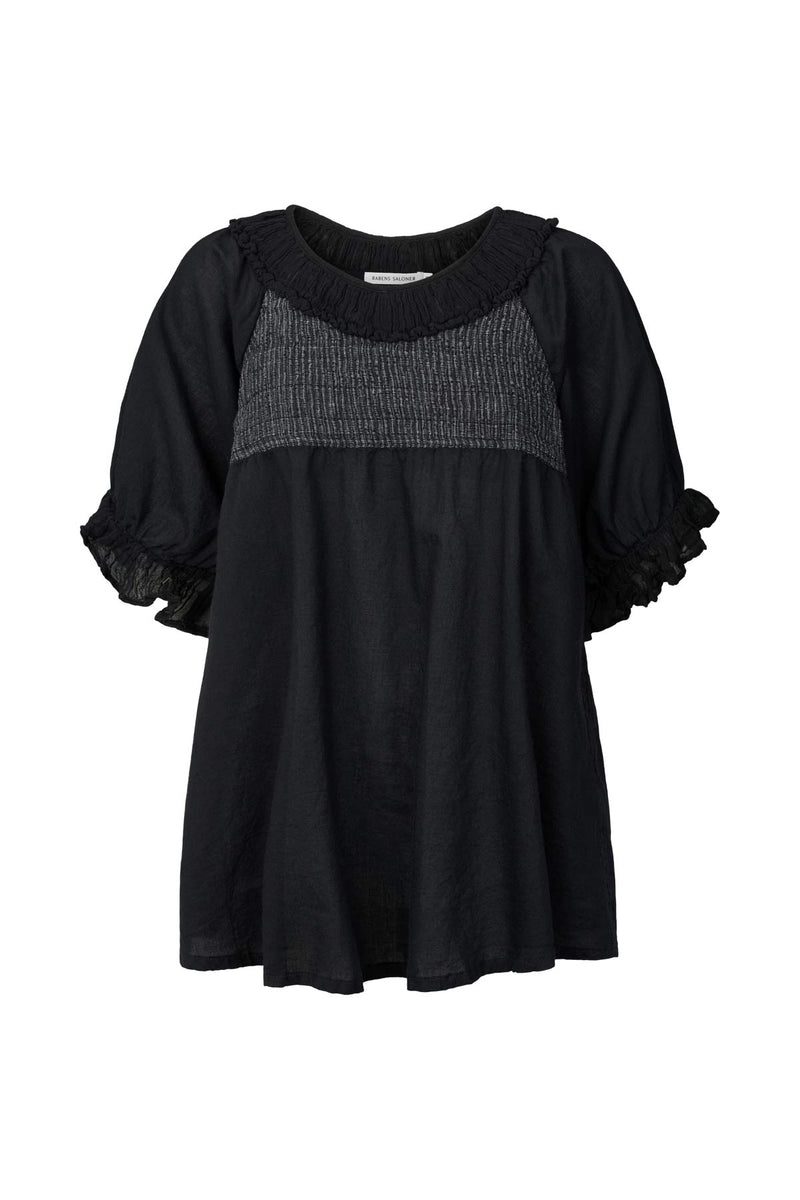 Dorita - Cotton angel top I Black Black XS 1 - Rabens Saloner - DK