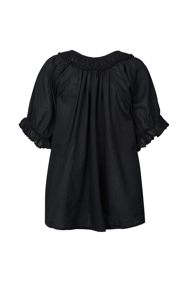 Dorita - Cotton angel top I Black 2 - Rabens Saloner - DK