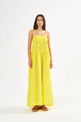 Dodo - Cotton smock tier dress I Sage 3 - Rabens Saloner - DK