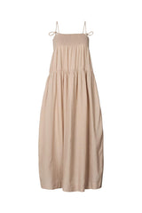Dodo - Cotton smock tier dress I Caramel Caramel XS 1 - Rabens Saloner - DK