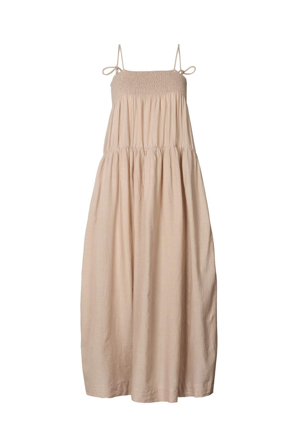 Dodo - Cotton smock tier dress I Caramel Caramel XS 1 - Rabens Saloner - DK