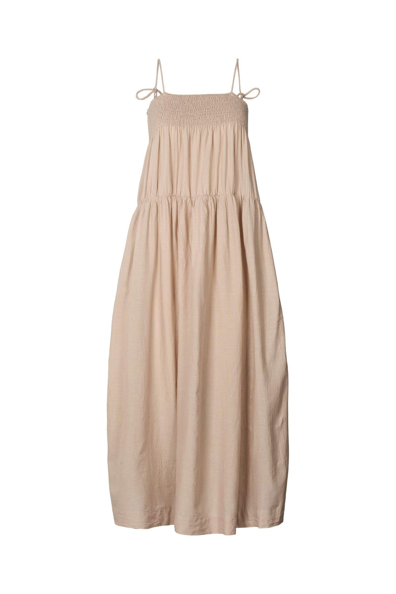 Dodo - Cotton smock tier dress I Caramel Caramel XS 1 - Rabens Saloner - DK