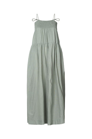 Dodo - Cotton smock tier dress I Sage Sage XS 1 - Rabens Saloner - DK