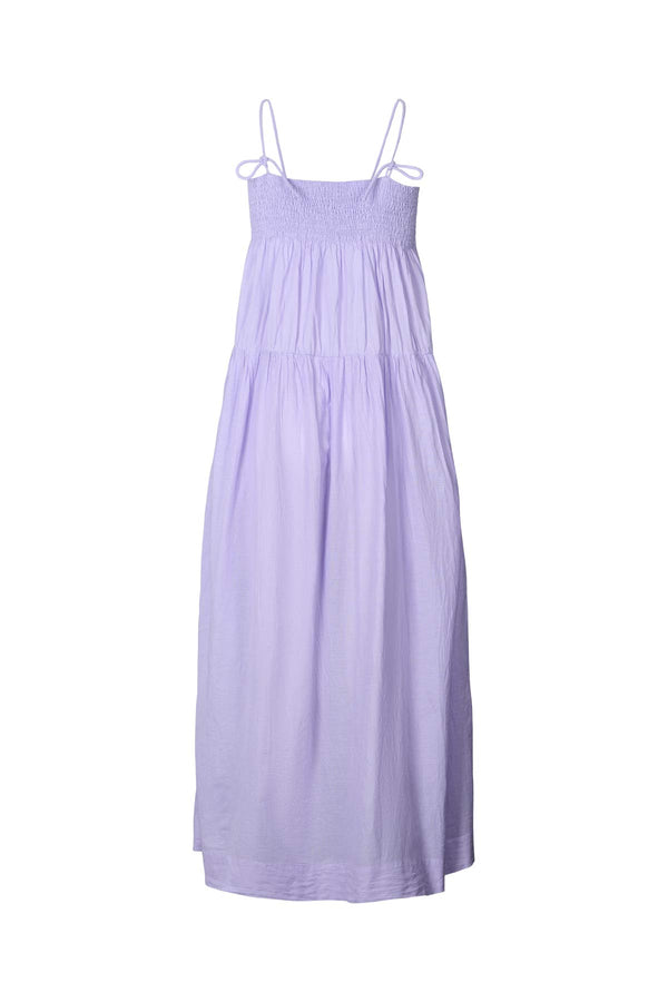 Dodo - Cotton smock tier dress I Violet 2 - Rabens Saloner - DK
