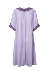 Dortia - Cotton short angel dress I Violet 4 - Rabens Saloner - DK