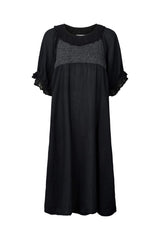 Dortia - Cotton short angel dress I Black Black XS 1 - Rabens Saloner - DK