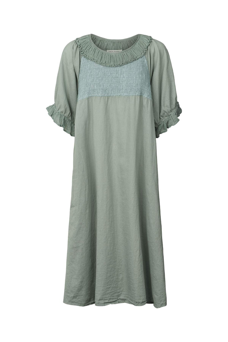 Dortia - Cotton short angel dress I Sage Sage XS 1 - Rabens Saloner - DK