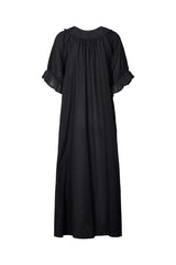 Dorothea - Cotton long angel dress I Black 2 - Rabens Saloner - DK