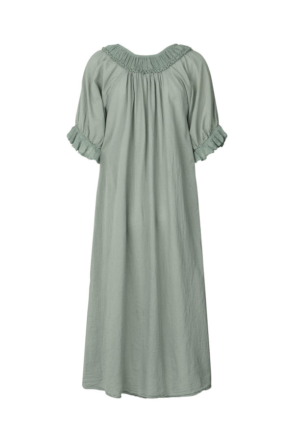 Dorothea - Cotton long angel dress I Sage 2 - Rabens Saloner - DK