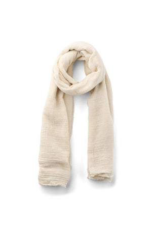 Dorde - Cotton gauze scarf I Sandstone Sandstone O/S 1 - Rabens Saloner - DK